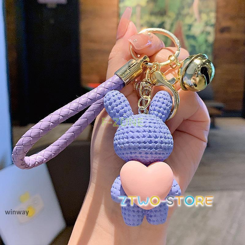 キーホルダー バッグチャーム ストラップ チャーム キーリング レディース 女性用 うさぎ ハート 鈴 かわいい おしゃれ プレゼント ギフト 贈り物 - 画像 (6)